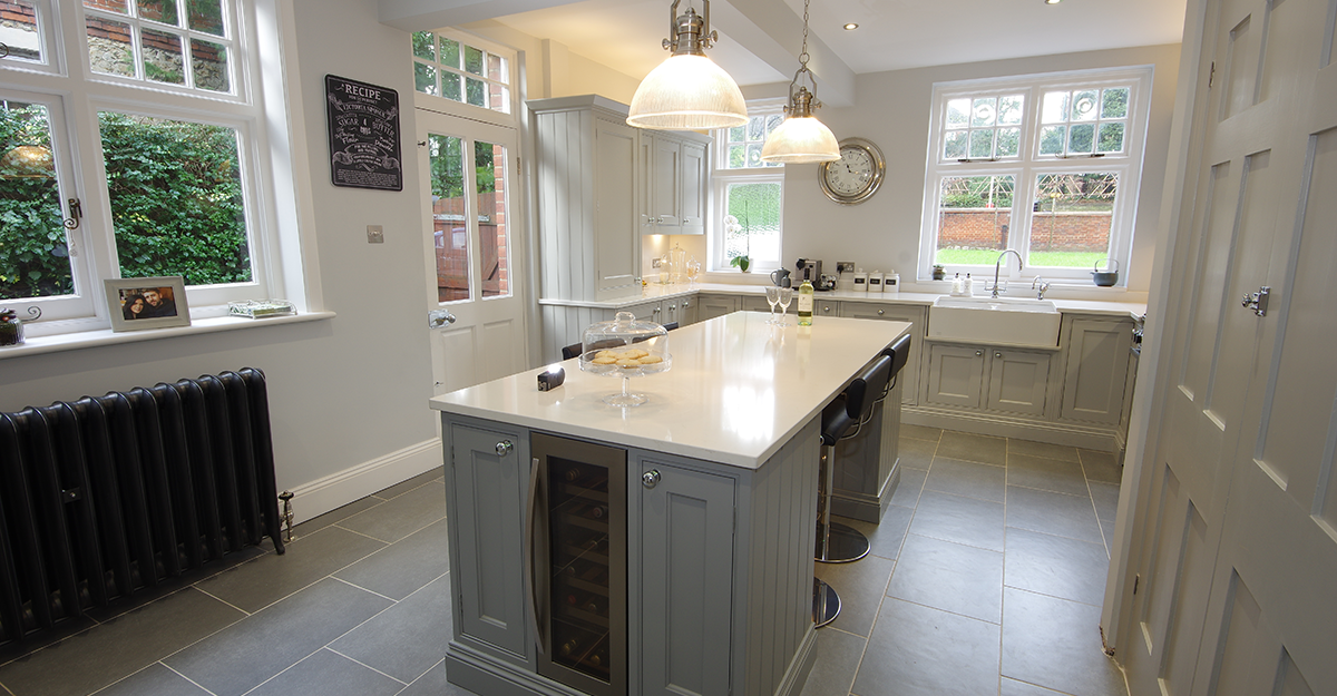 matt grey shaker kitchen